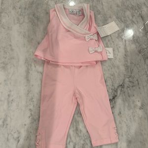 NWT Hartstrings baby girl 2 piece 12 months